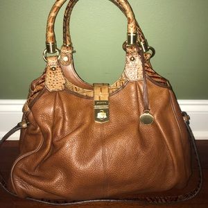 Brown Brahmin Leather Shoulder Bag